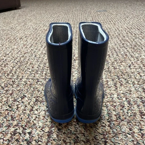 Infant/Toddler Blue Rain Boots Size 5-6, Unknown Brand - Picture 2 of 9